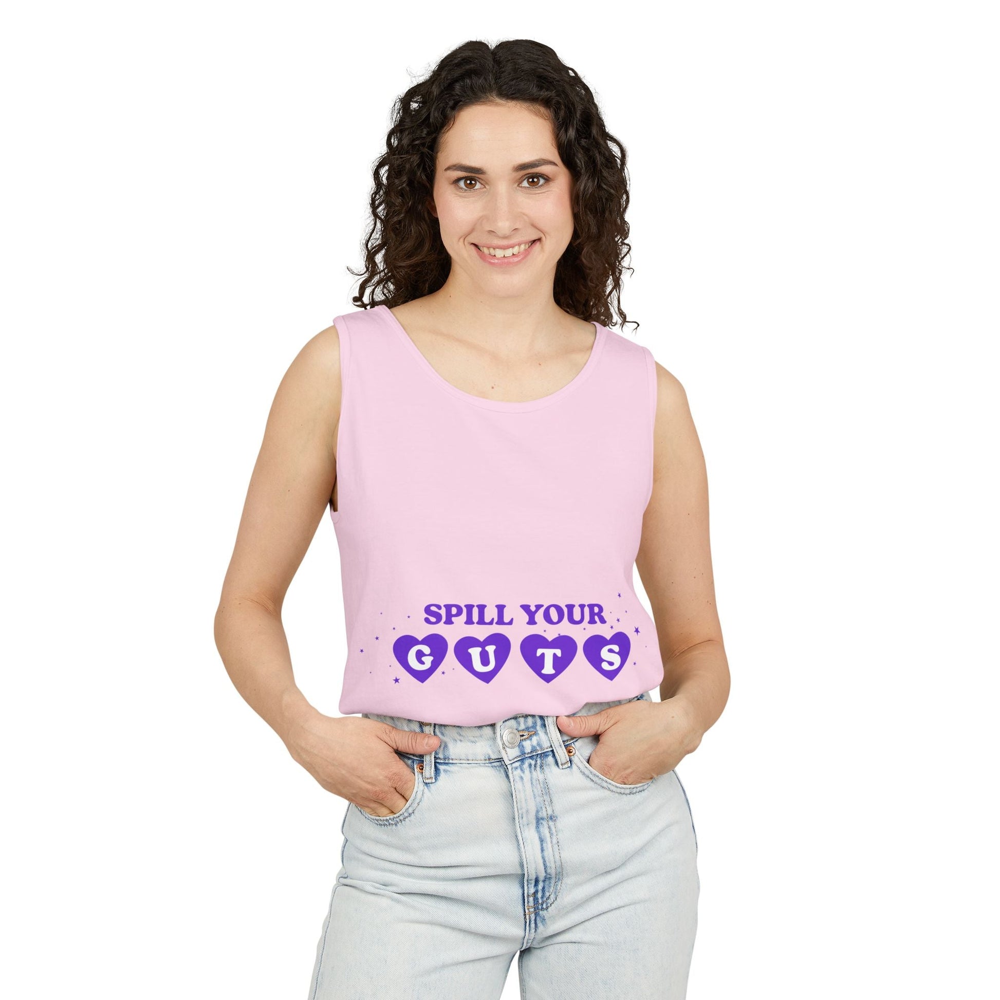 Spill Your Guts Heart-Dyed Tank Top Printify
