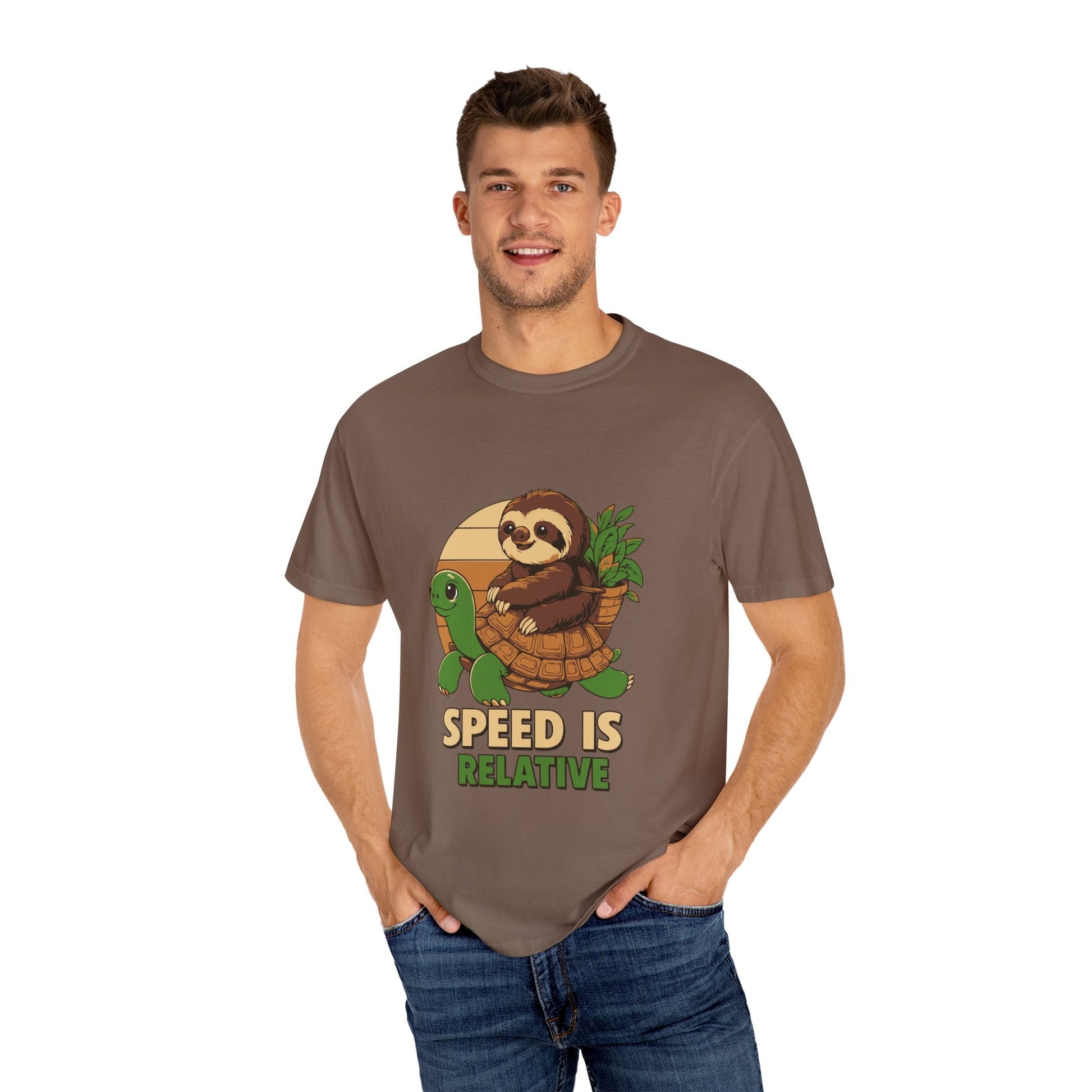 Dyed T-shirt – Snazzy Speed Edition Printify