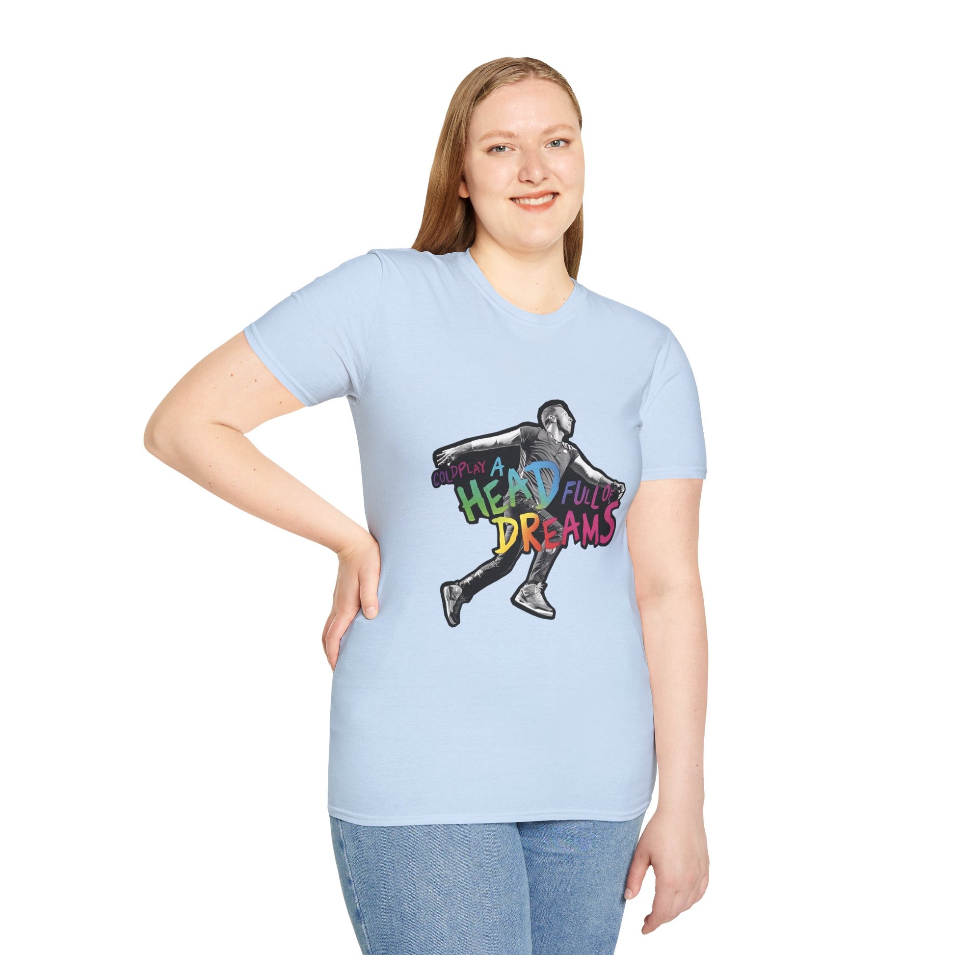 Unisex Softstyle T-Shirt Inspired by Coldplay A Head Full of Dreams Chris Printify