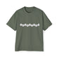 Minimal White Orbit Men's Heavy Oversized Tee - snazzymerch