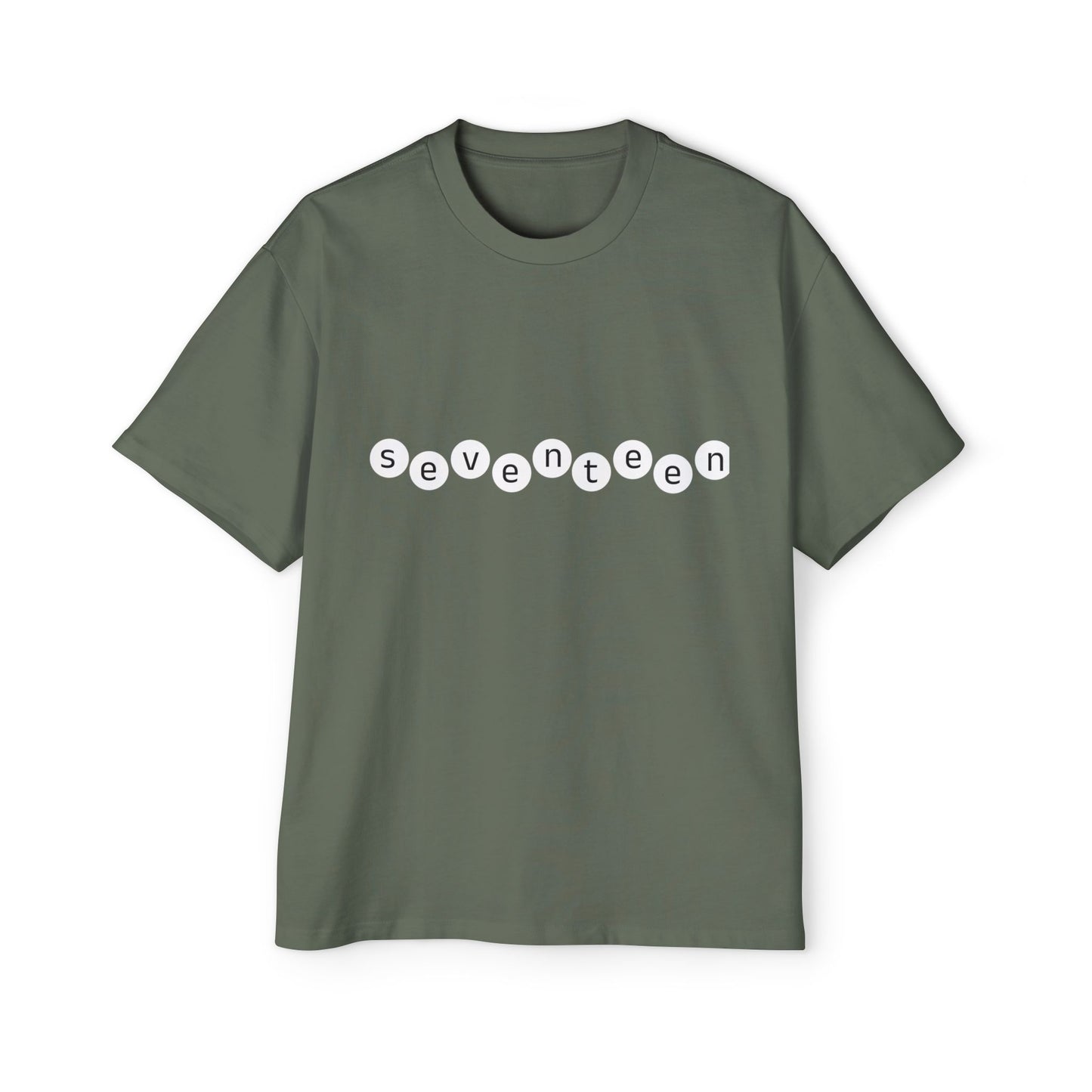 Minimal White Orbit Men's Heavy Oversized Tee - snazzymerch