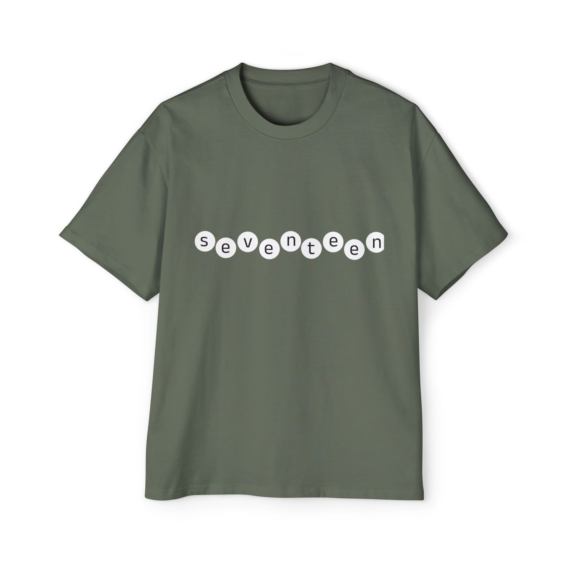 Minimal White Orbit Men's Heavy Oversized Tee - snazzymerch