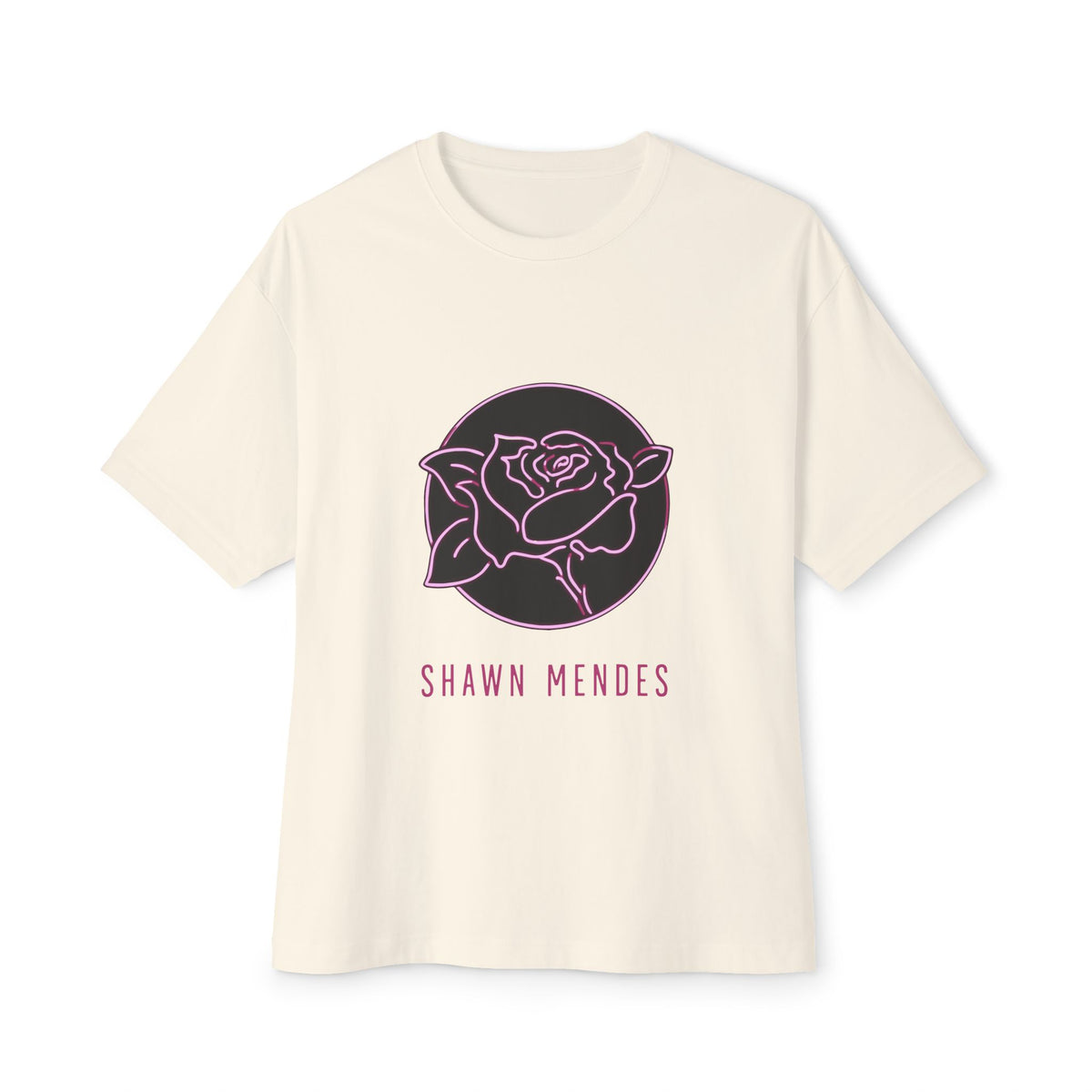 Neon Bloom Unisex Oversized Boxy Tee Printify
