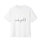 Retro Font Unisex Oversized Boxy Tee - snazzymerch