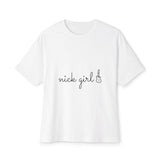 Retro Font Unisex Oversized Boxy Tee - snazzymerch