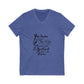 Bold Outline Logo Unisex Jersey Short Sleeve V-Neck Tee - snazzymerch
