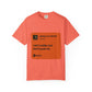 Music Quote Card Unisex Garment-Dyed T-shirt - snazzymerch