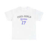Love for 17 Graphic Unisex Heavy Cotton Tee - snazzymerch
