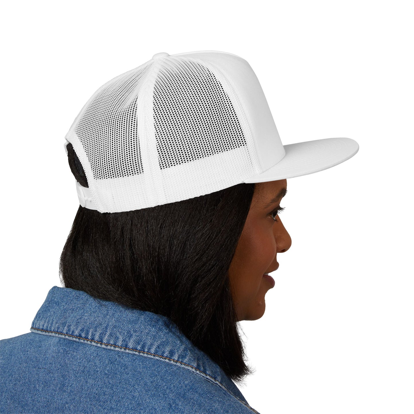 Billie Eilish Inspired Trucker Cap – Neon Mood Portrait Edition Printify