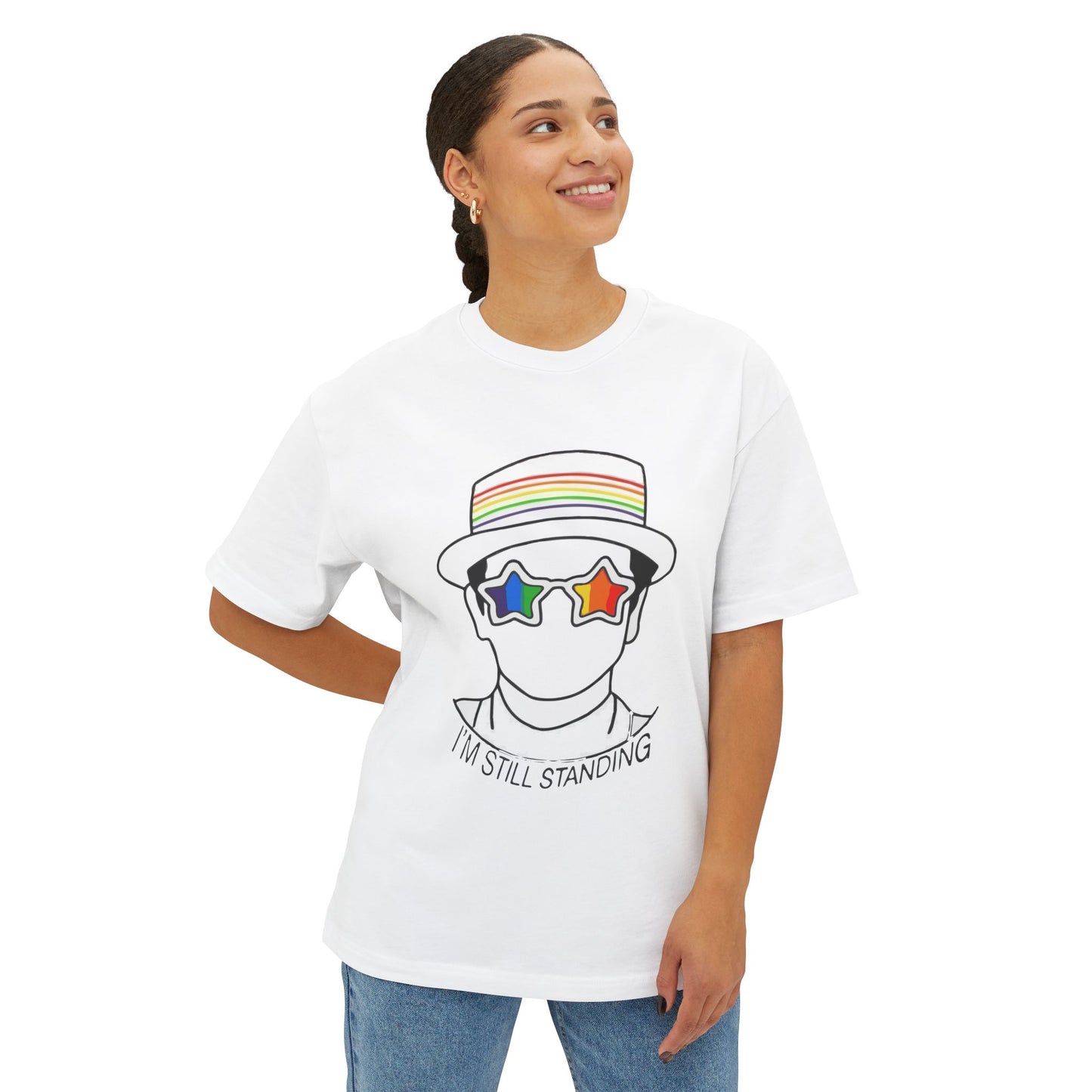 I’m Still Standing Unisex Oversized Boxy Tee - snazzymerch