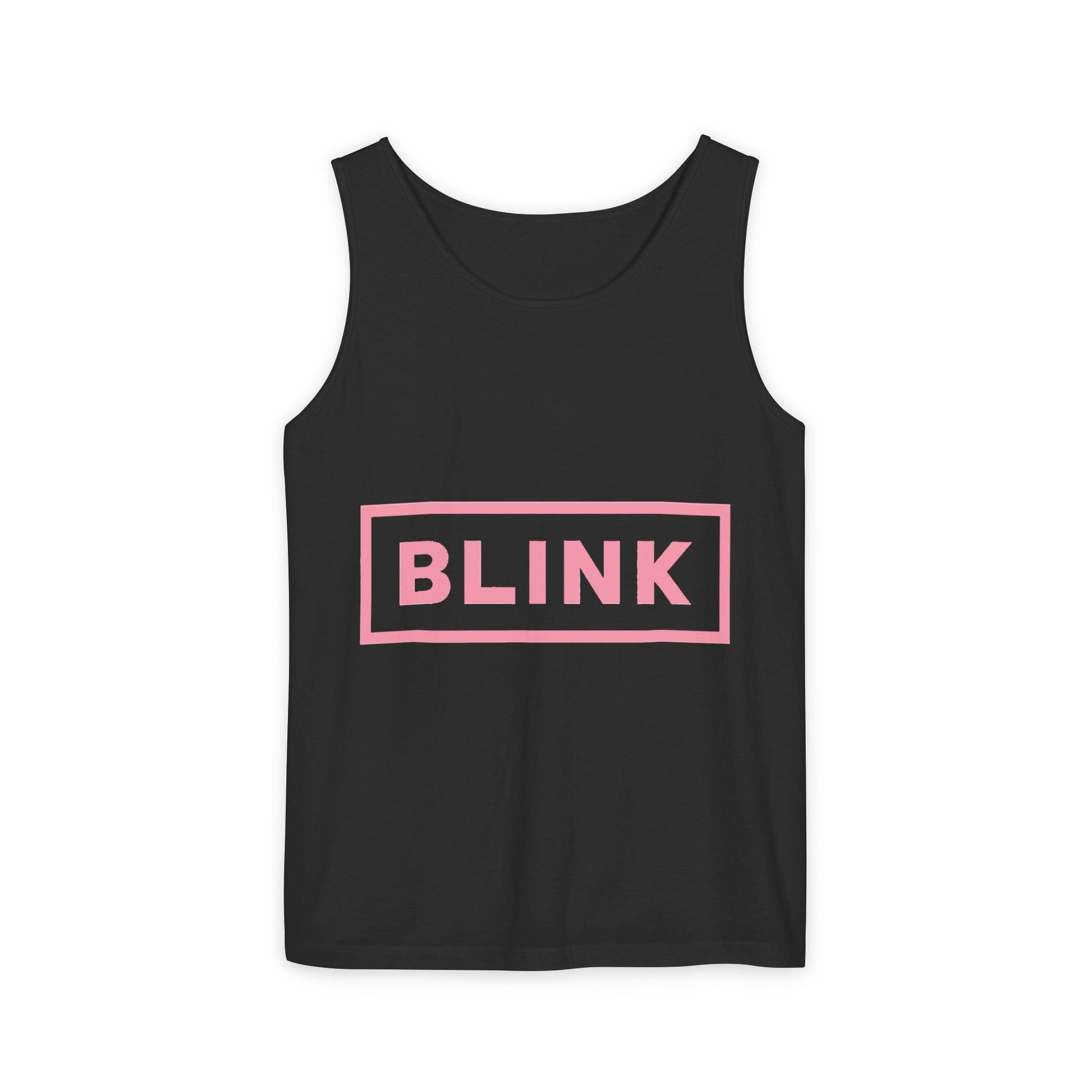 Minimal BLINK Logo – Dyed Tank Top Printify
