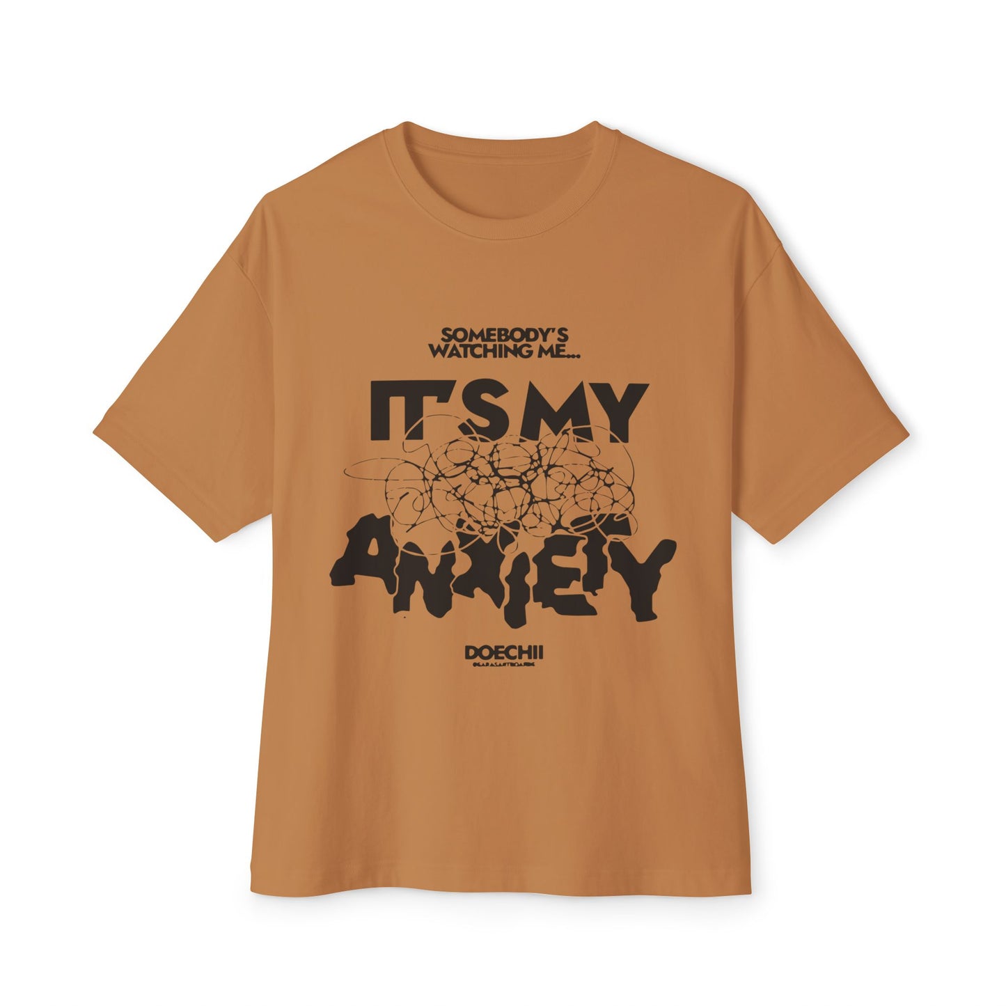 Block Font Quote Unisex Oversized Boxy Tee - snazzymerch