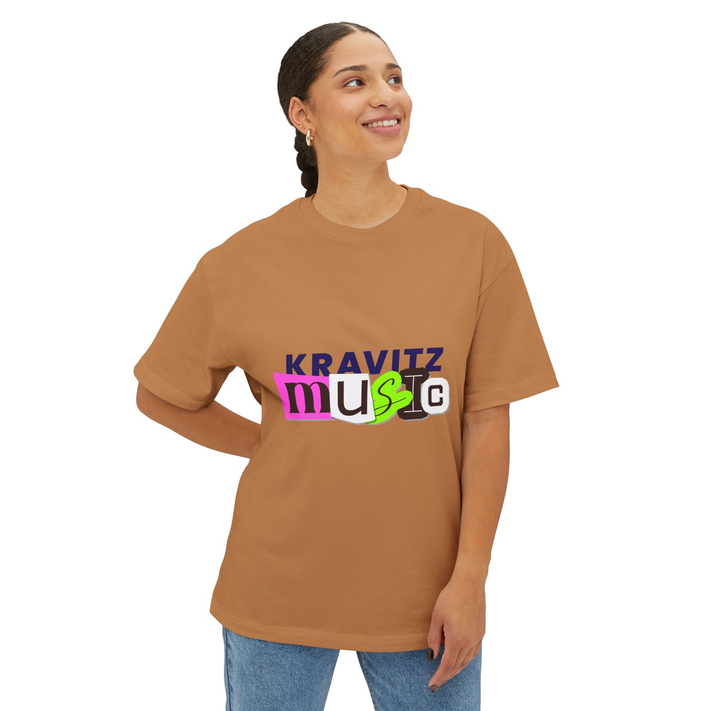 Mixed Tape Music Unisex Oversized Boxy tee Printify