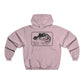 Bold Outline Typography Men's NUBLEND® Hooded Sweatshirt - snazzymerch