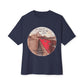 Hand-Drawn Desert Unisex Oversized Boxy Tee - snazzymerch