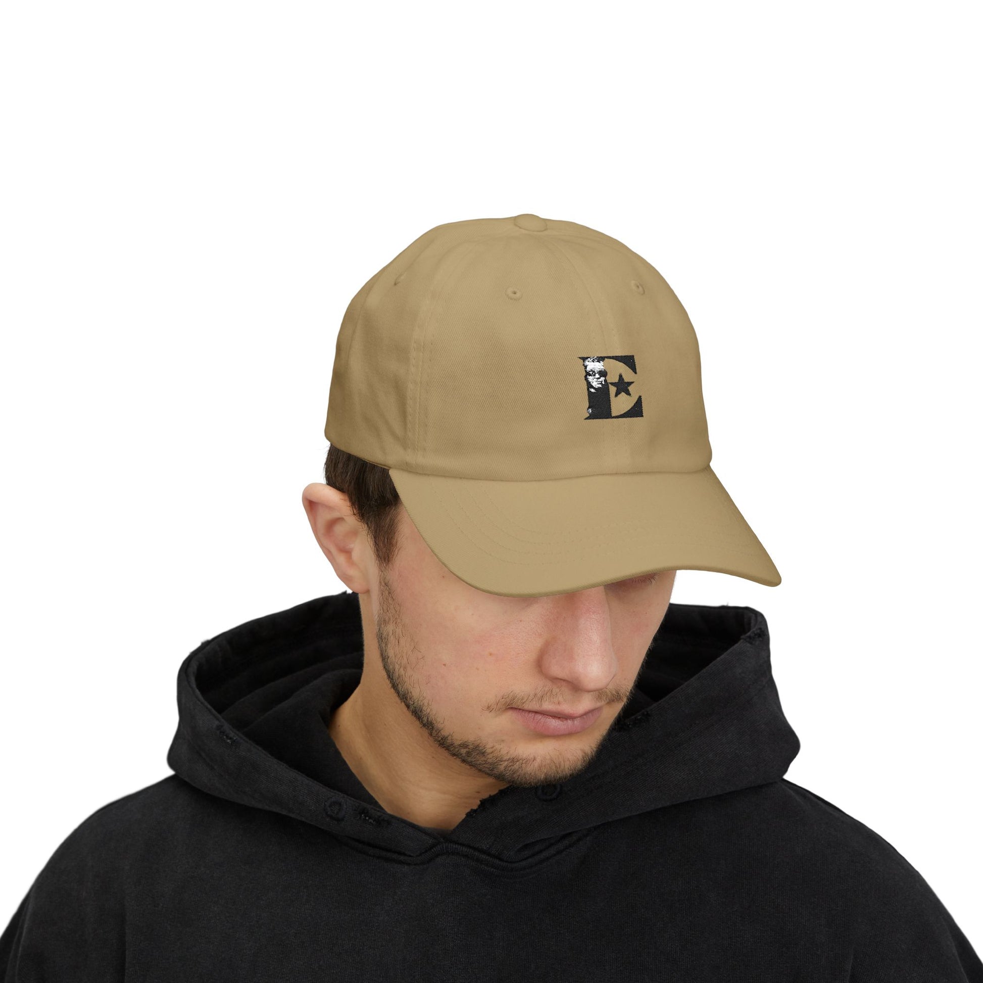 Black & White Portrait Classic Dad Cap - snazzymerch