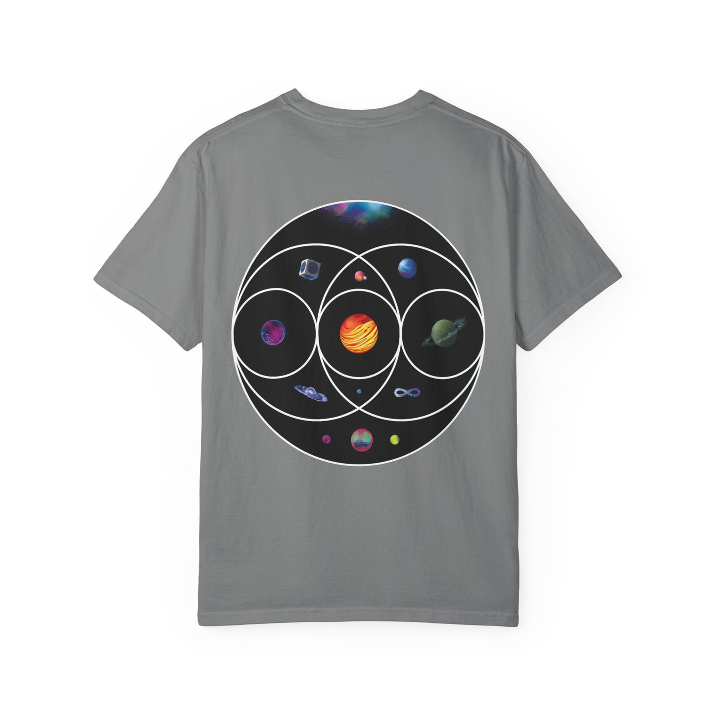 Unisex Garment-Dyed T-Shirt Inspired by Coldplay’s Illustration Concept_B Printify