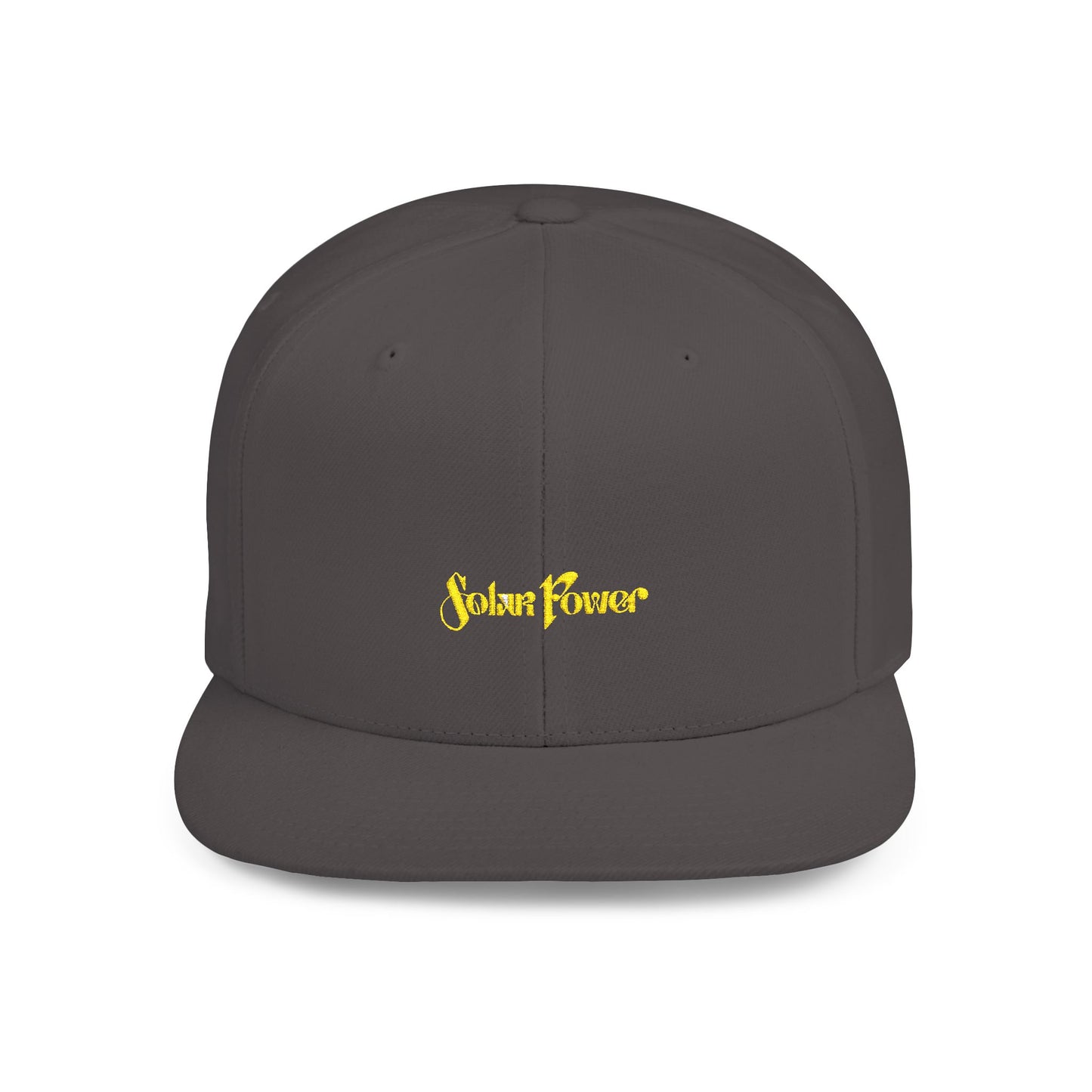 Solar Power Retro Flat Bill Snapback - snazzymerch