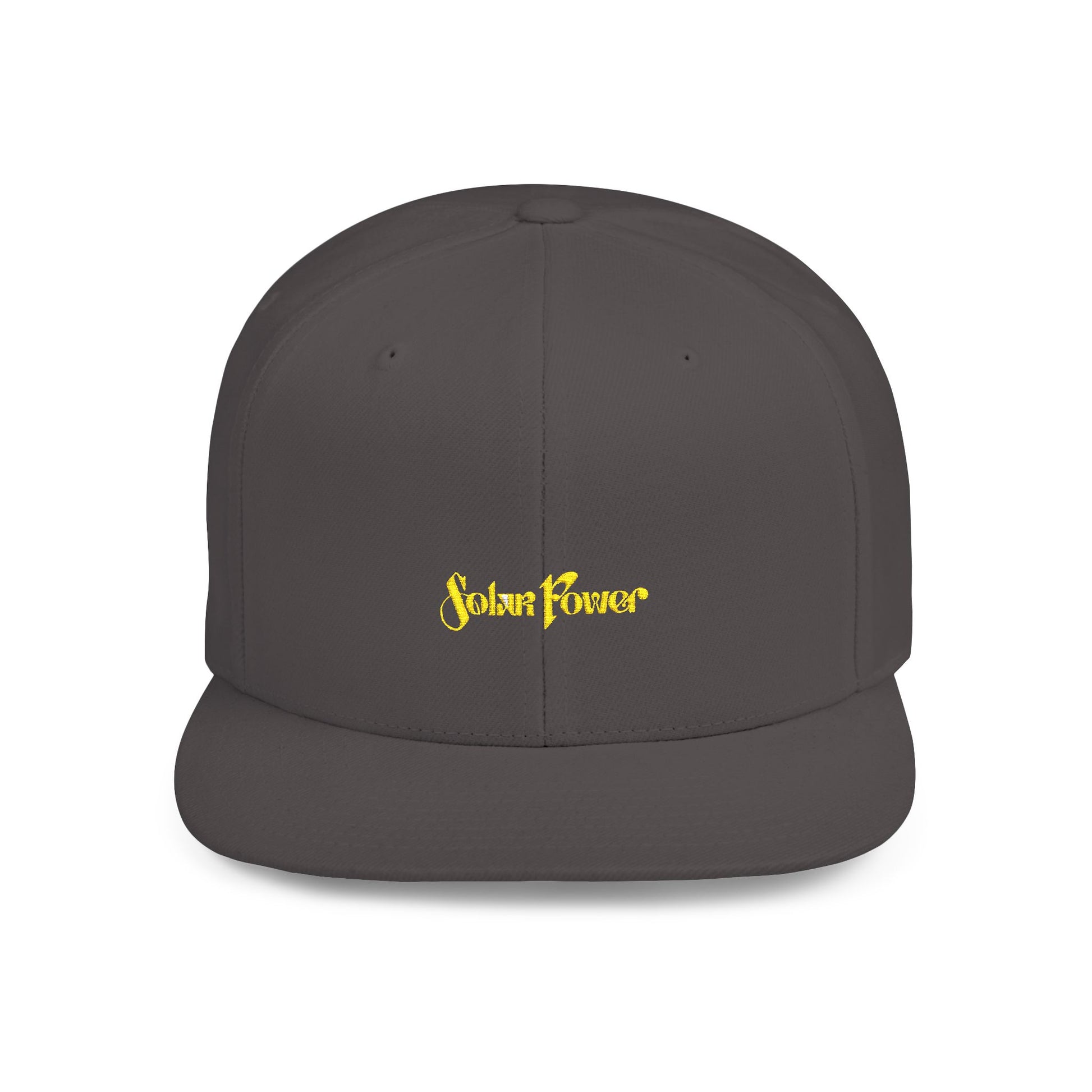 Solar Power Retro Flat Bill Snapback - snazzymerch