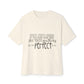 Fearless Vibes Unisex Oversized Boxy Tee - snazzymerch