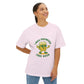 Unisex Oversized Tee – Snazzy Free Beer Edition Printify