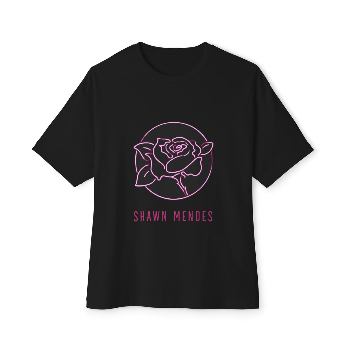Neon Bloom Unisex Oversized Boxy Tee Printify
