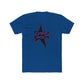 Star Outline Retro Unisex Cotton Tee - snazzymerch
