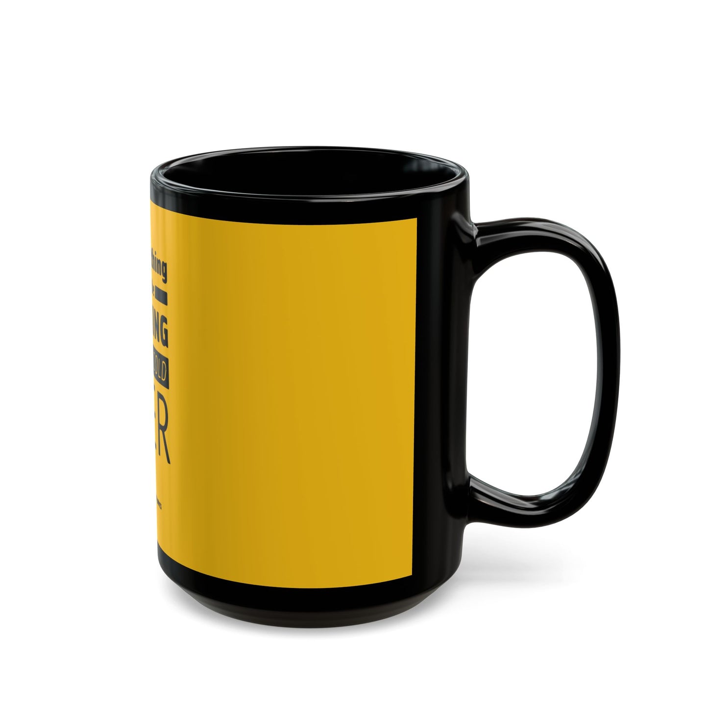 Pop Art Lips & Text Black Mug (11oz, 15oz) - snazzymerch