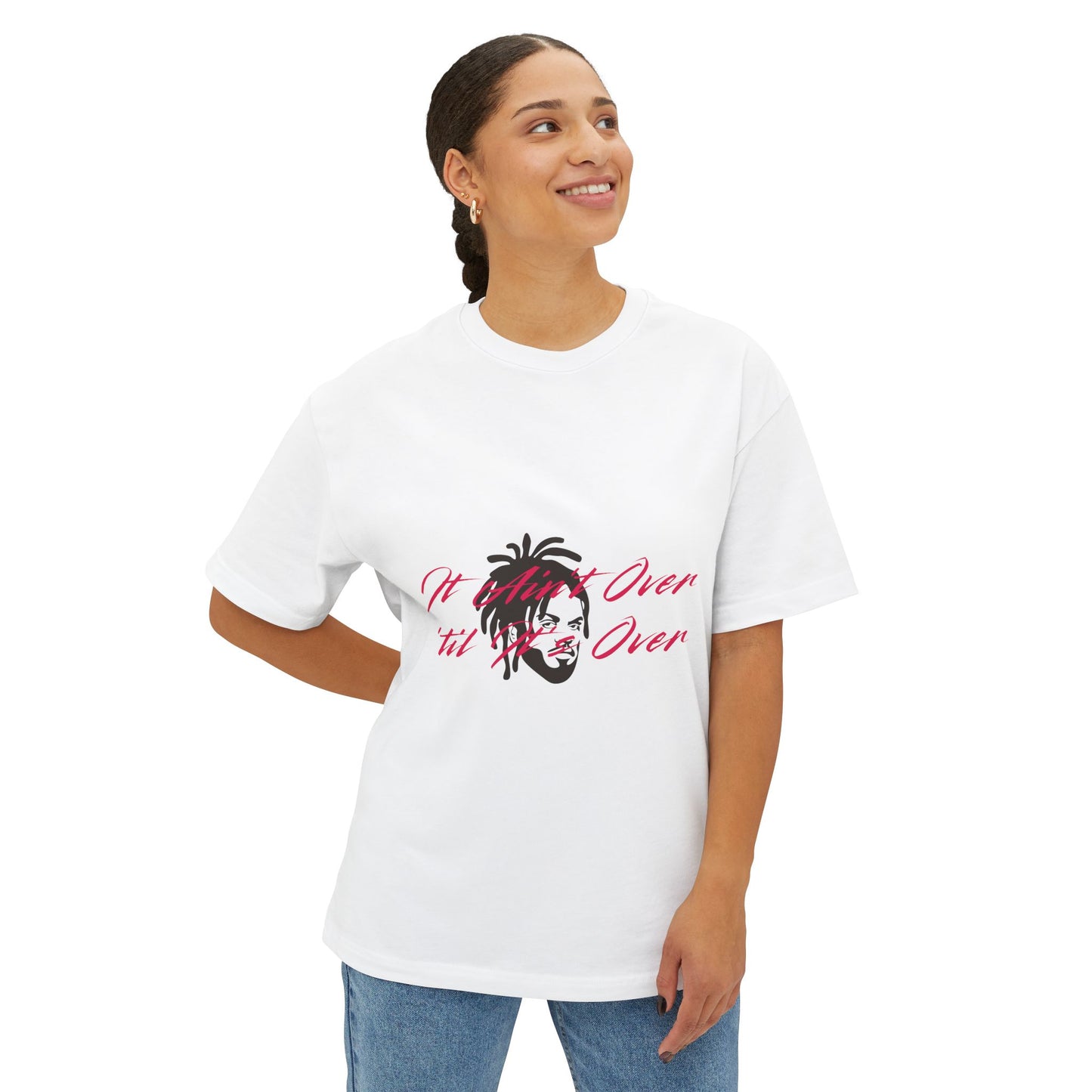 Still Not Over Unisex Oversized Boxy tee Printify