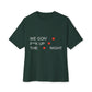 Triple Star Minimal Unisex Oversized Boxy Tee - snazzymerch