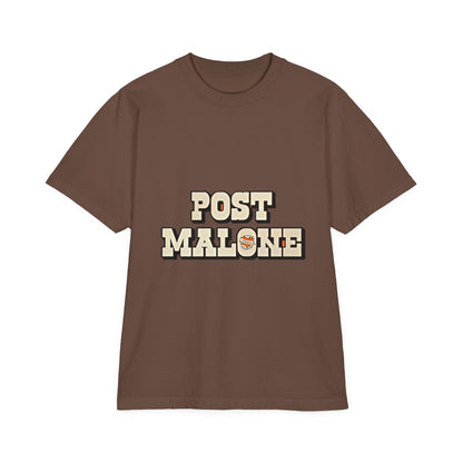 Unisex Garment-Dyed Drop-Shoulder T-Shirt – Post Malone Bold Design Printify