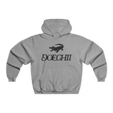 Red Typography Men's NUBLEND® Hooded Sweatshirt - snazzymerch