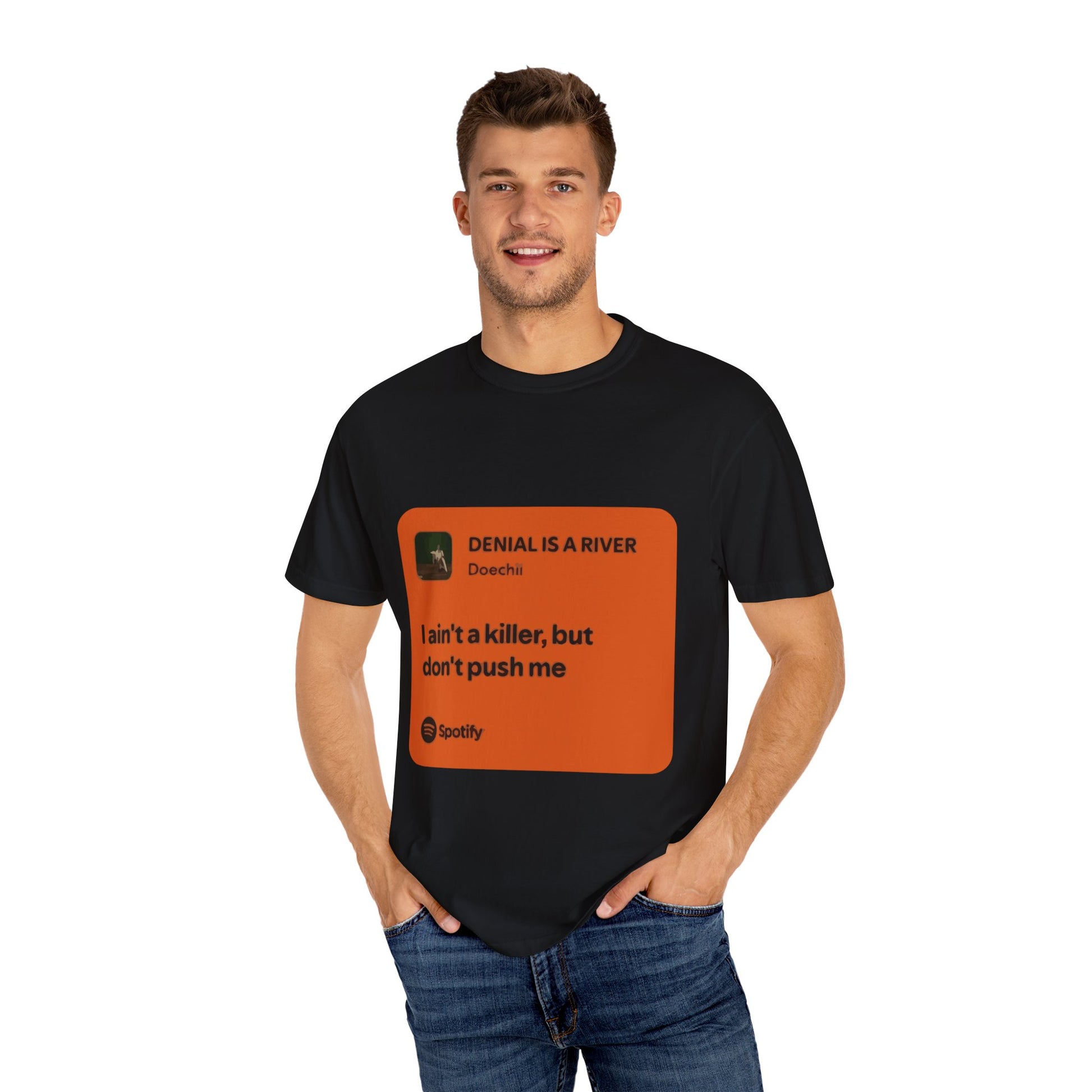 Music Quote Card Unisex Garment-Dyed T-shirt - snazzymerch