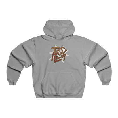 Geometric Lettering Men's NUBLEND® Hooded Sweatshirt - snazzymerch