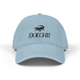 Red Typography Denim Hat (Embroidery) - snazzymerch