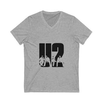 360 Graphic Unisex Jersey Short Sleeve V-Neck Tee - snazzymerch