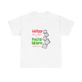 White Paw Print Unisex Heavy Cotton Tee Printify