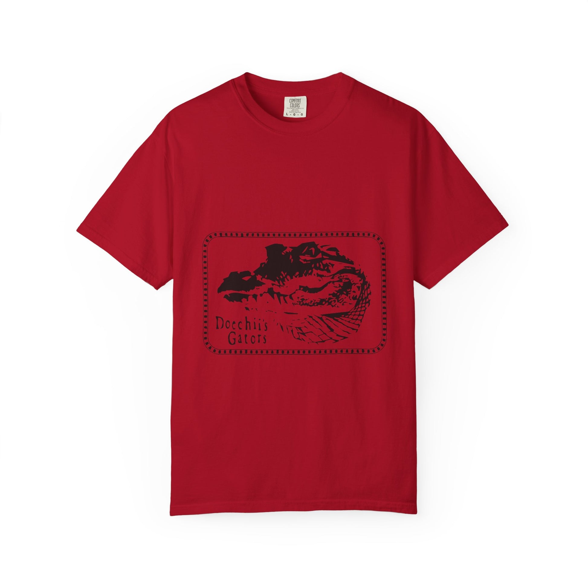 Bold Outline Typography Unisex Garment-Dyed T-shirt - snazzymerch