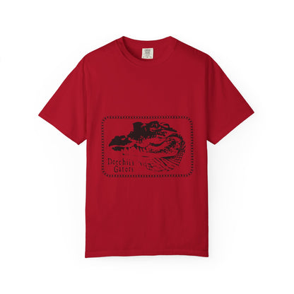 Bold Outline Typography Unisex Garment-Dyed T-shirt - snazzymerch