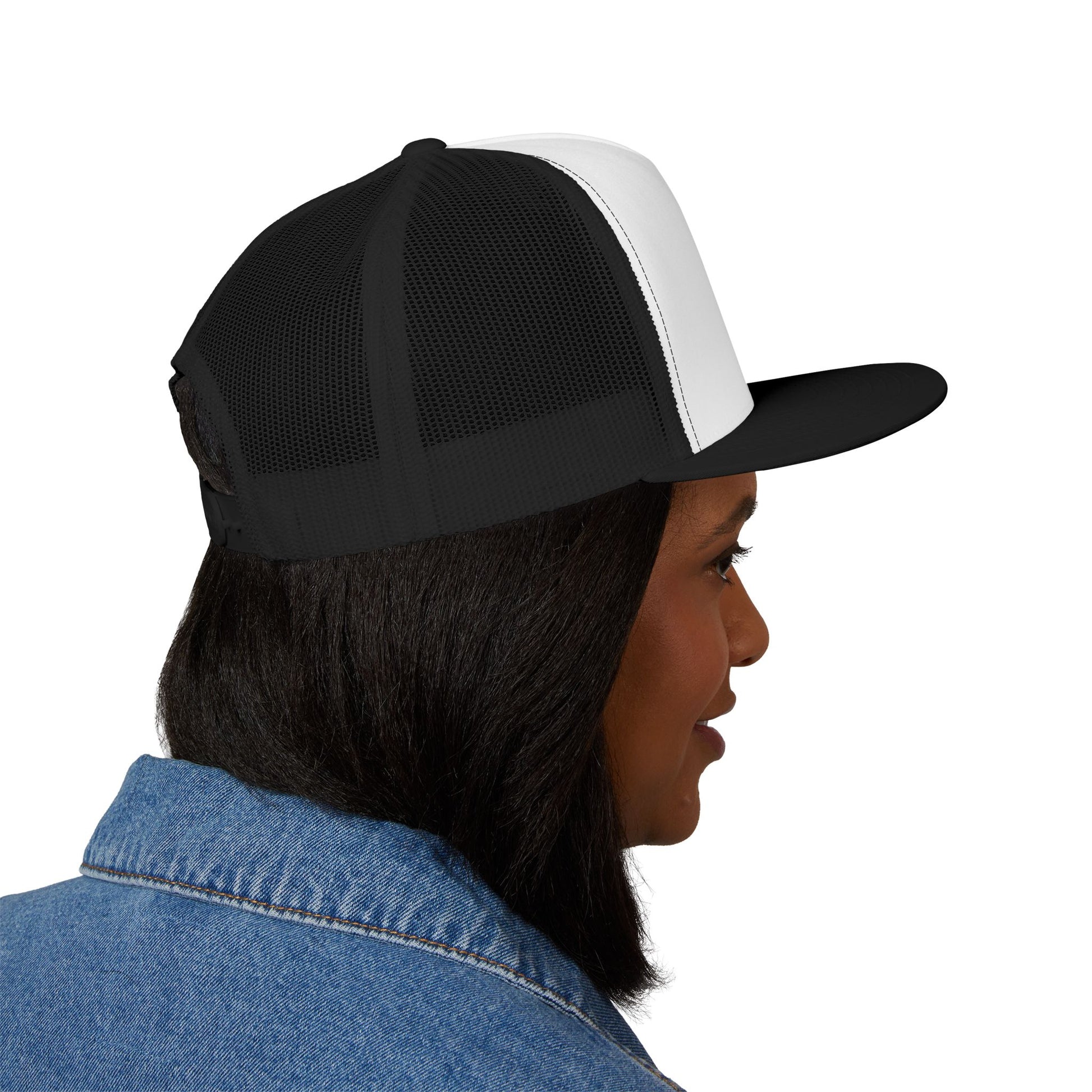 Billie Eilish Inspired Trucker Cap – Bold Red Block Edition Printify
