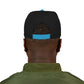 Orange Lightning Text Logo Snapback Cap Printify