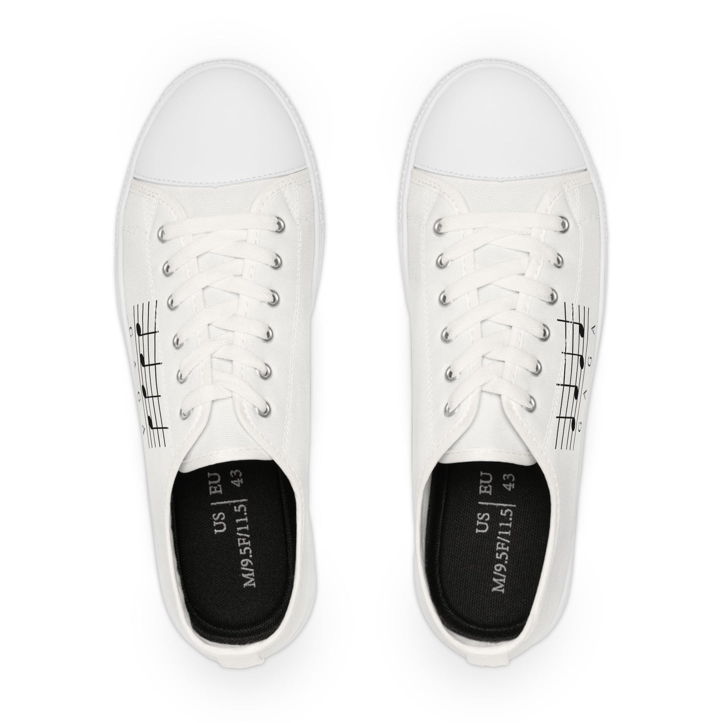 Signature Line Art – Unisex Low Top Sneakers Printify