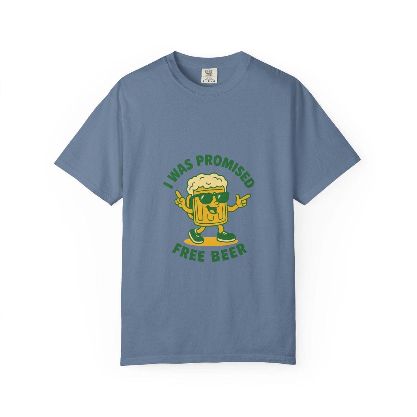 Unisex Garment-Dyed T-shirt – Snazzy Free Beer Edition Printify