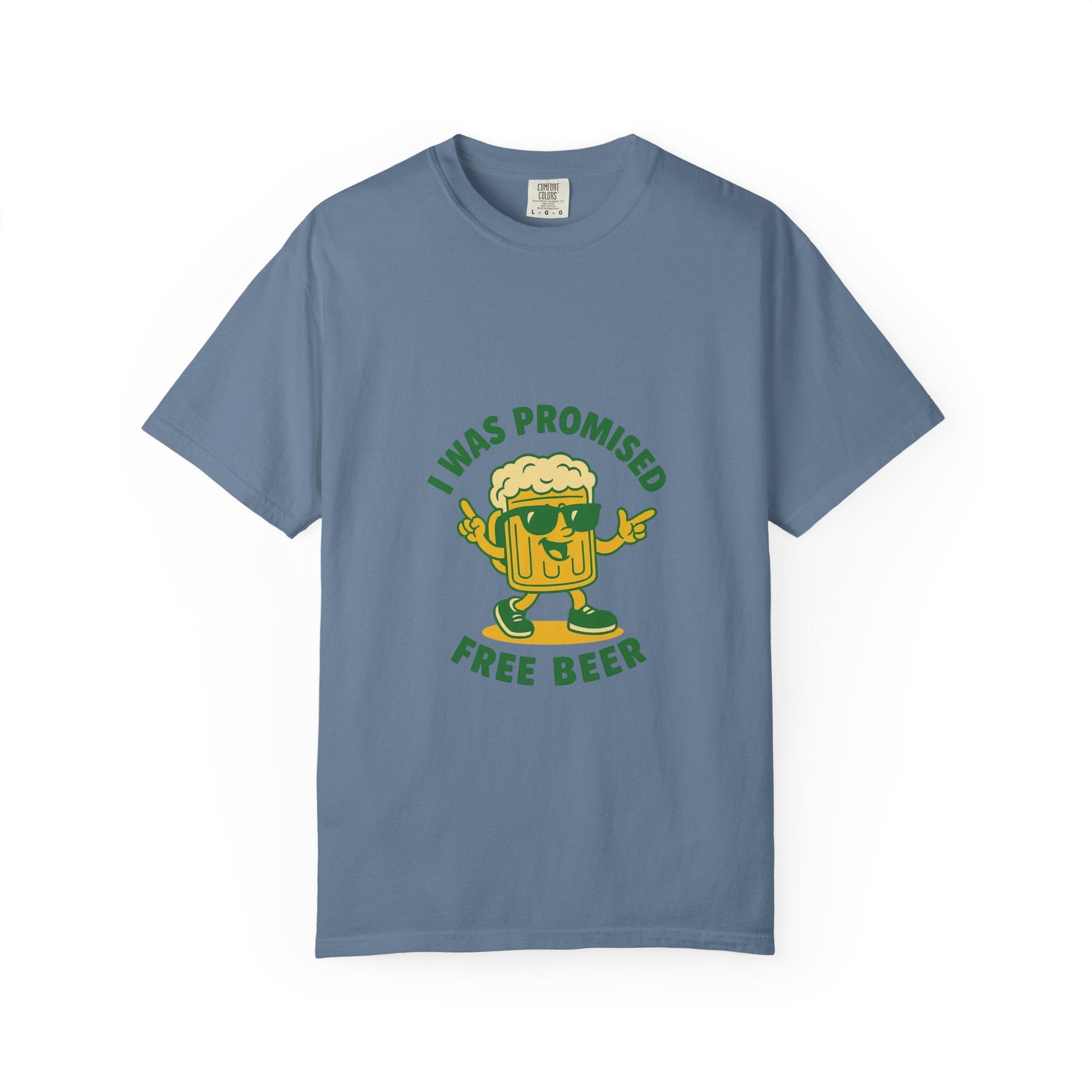Unisex Garment-Dyed T-shirt – Snazzy Free Beer Edition Printify