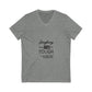 Golden Horizon Unisex Jersey Short Sleeve V-Neck Tee - snazzymerch