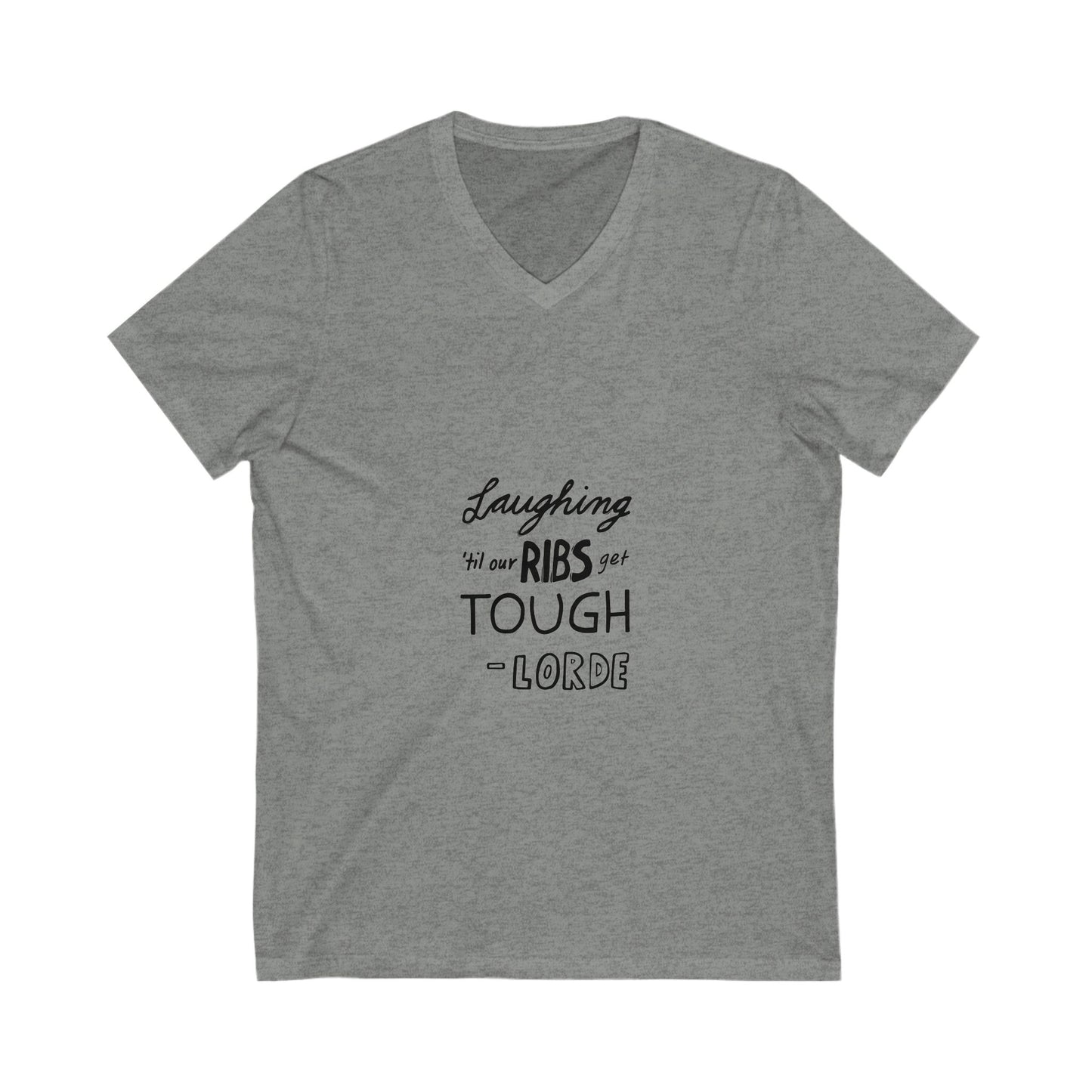 Golden Horizon Unisex Jersey Short Sleeve V-Neck Tee - snazzymerch