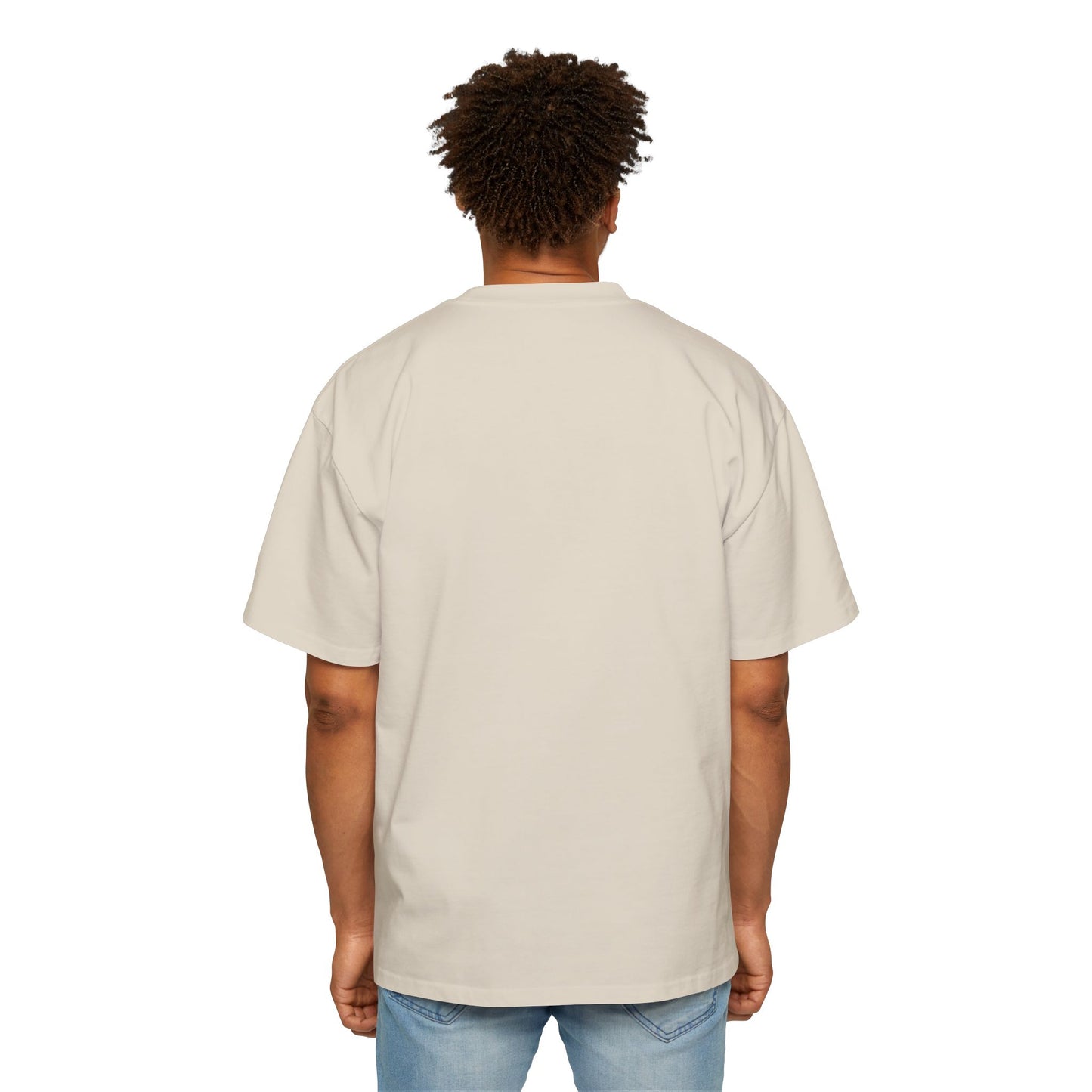 Sky Journey Balloon Men's Heavy Oversized Tee - snazzymerch