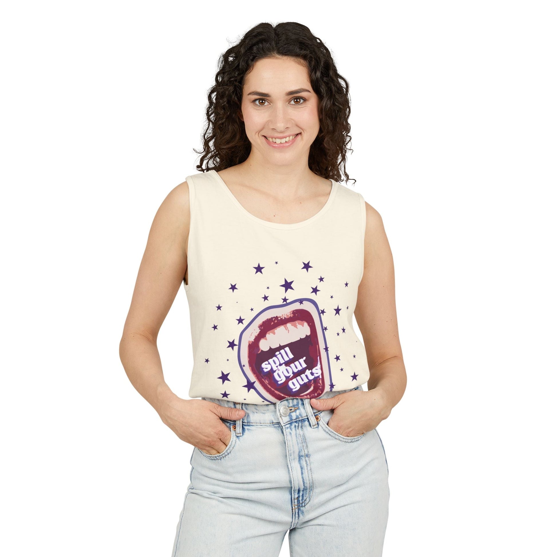 Spill Your Guts Scream-Dyed Tank Top Printify