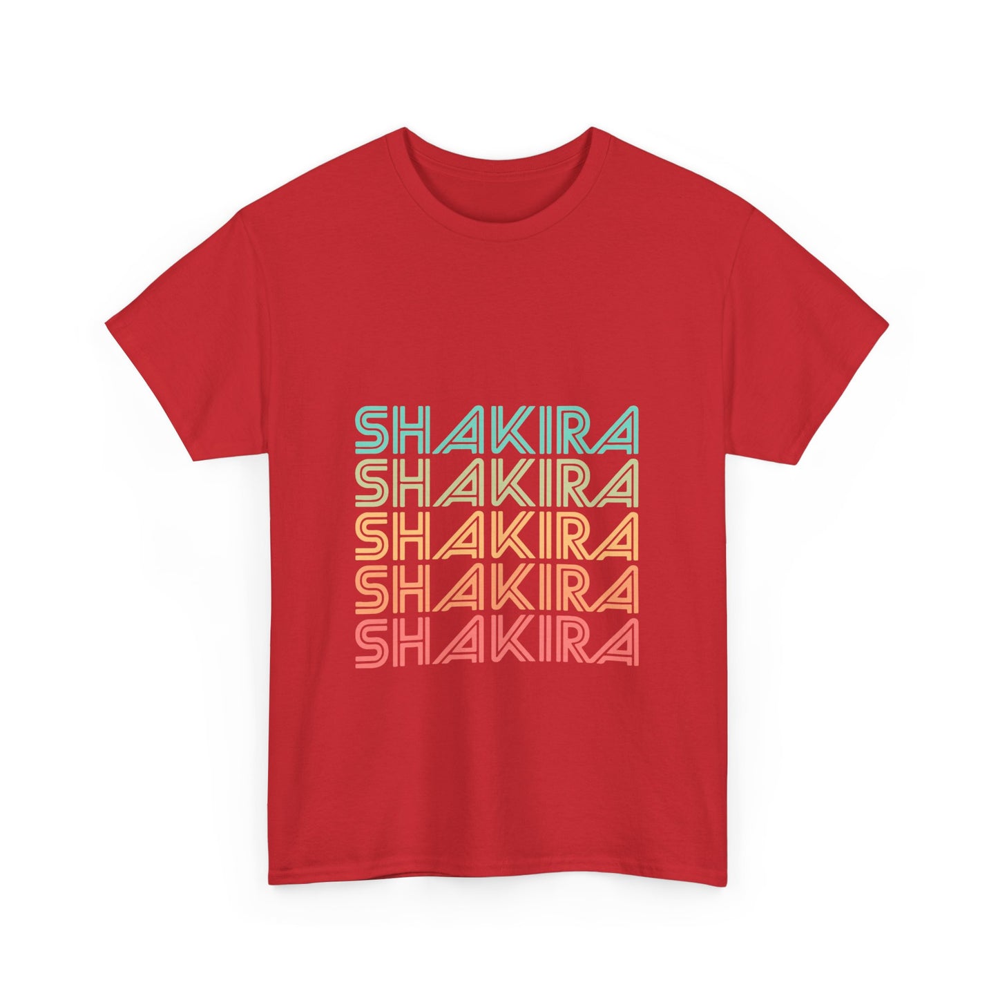 Retro Pop Lines Unisex Heavy cotton tee Printify