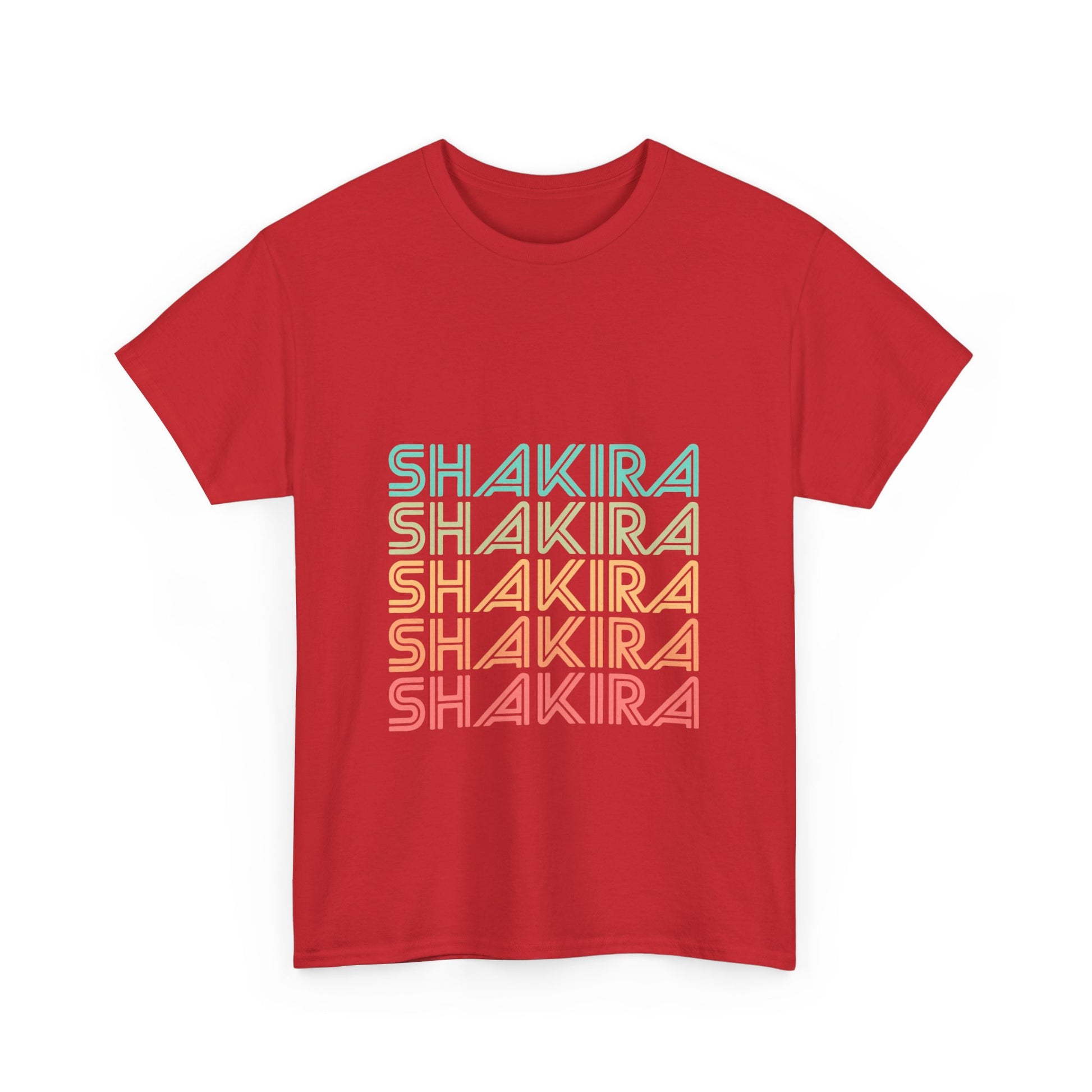 Retro Pop Lines Unisex Heavy cotton tee Printify